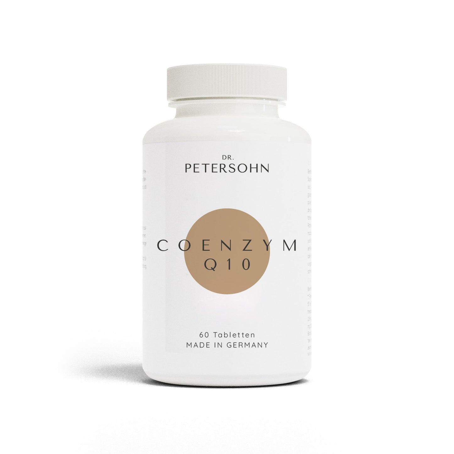 Packaging Plastik von COENZYM Q10 von Dr Petersohn.