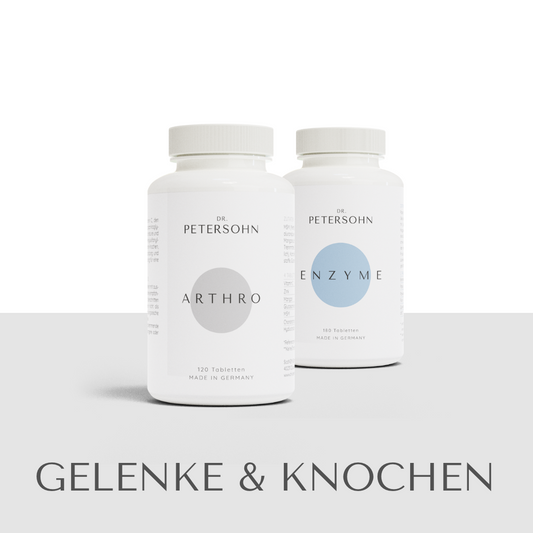 Produktpaket GELENKE & KNOCHEN von Dr. Petersohn, bestehend aus: ARTHRO - ENZYME