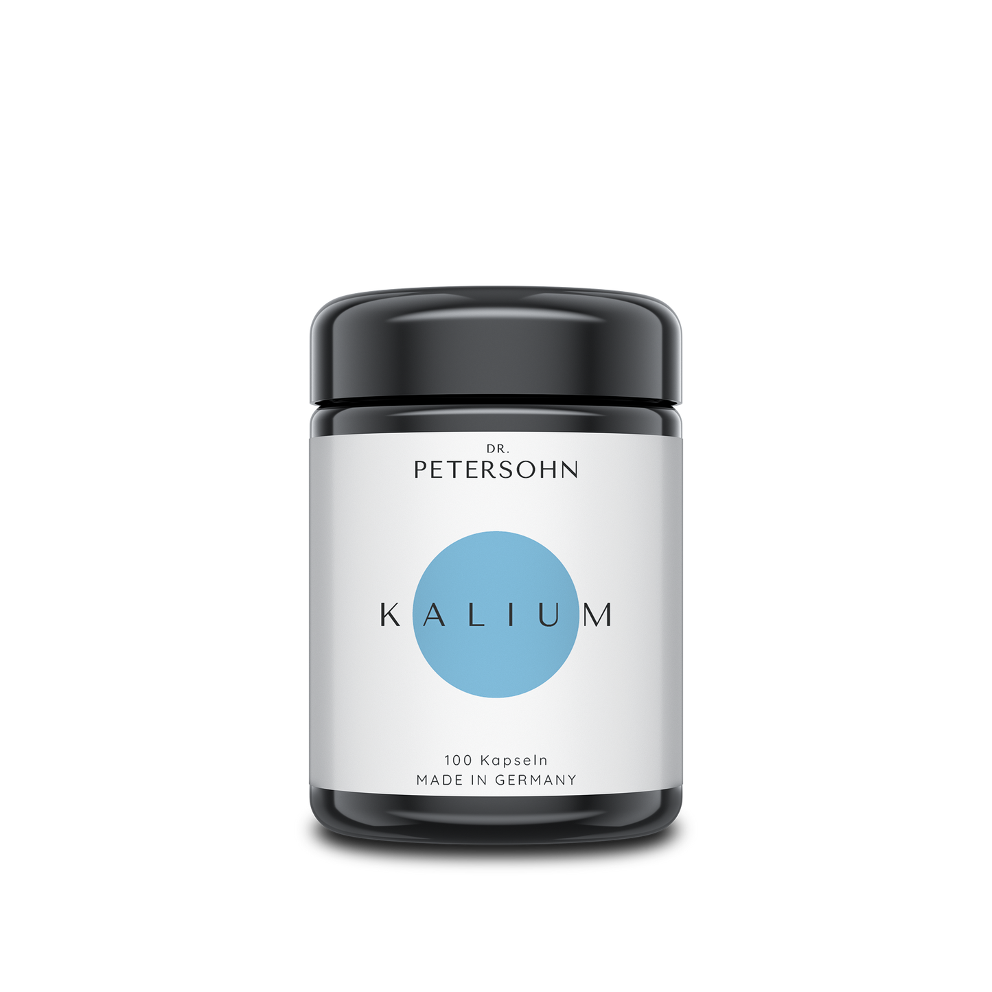 Kalium von Dr. Petersohn Glasverpackung schwarz