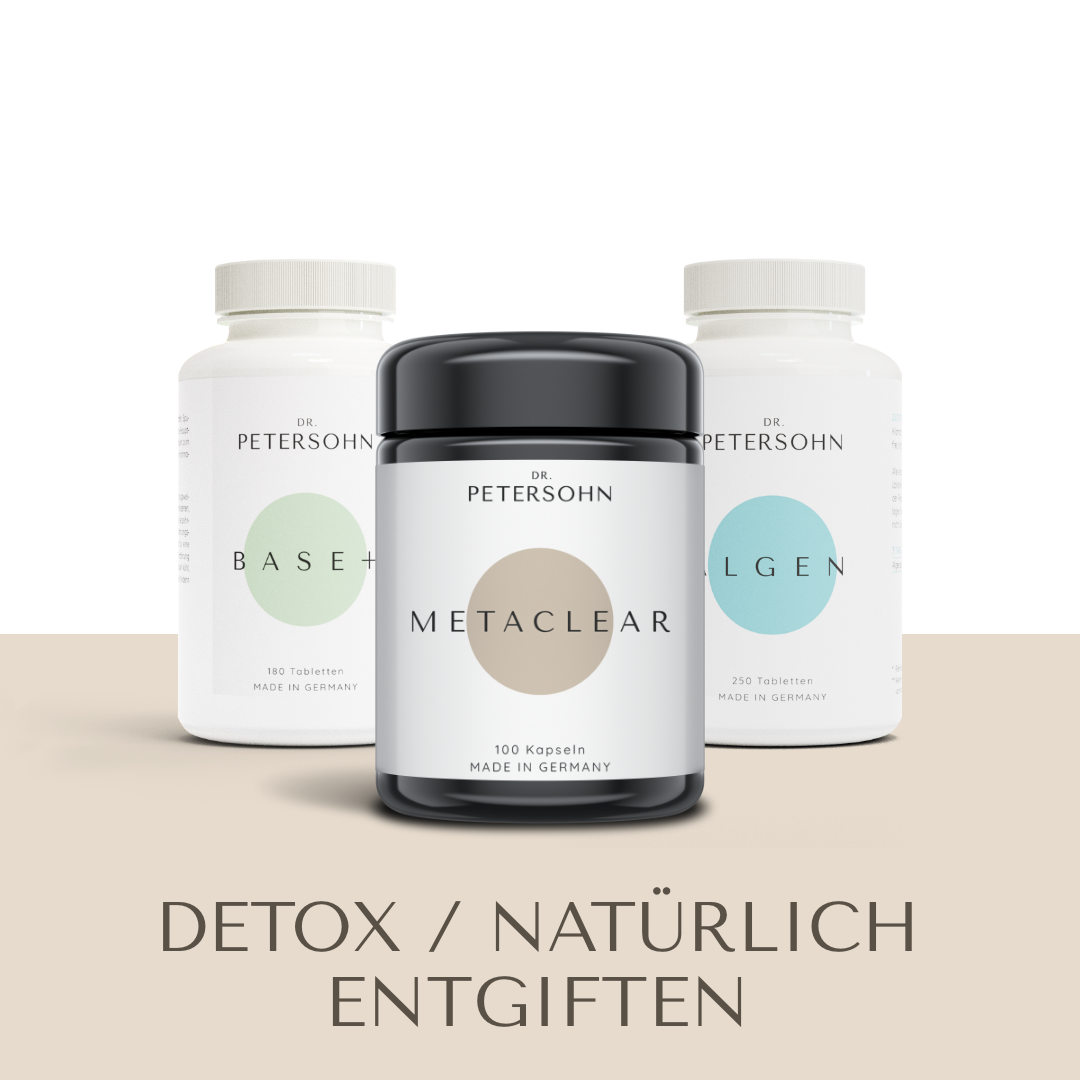 Produktpaket Detox von Dr. Petersohn, bestehend aus: BASE+ DETOX ALGEN