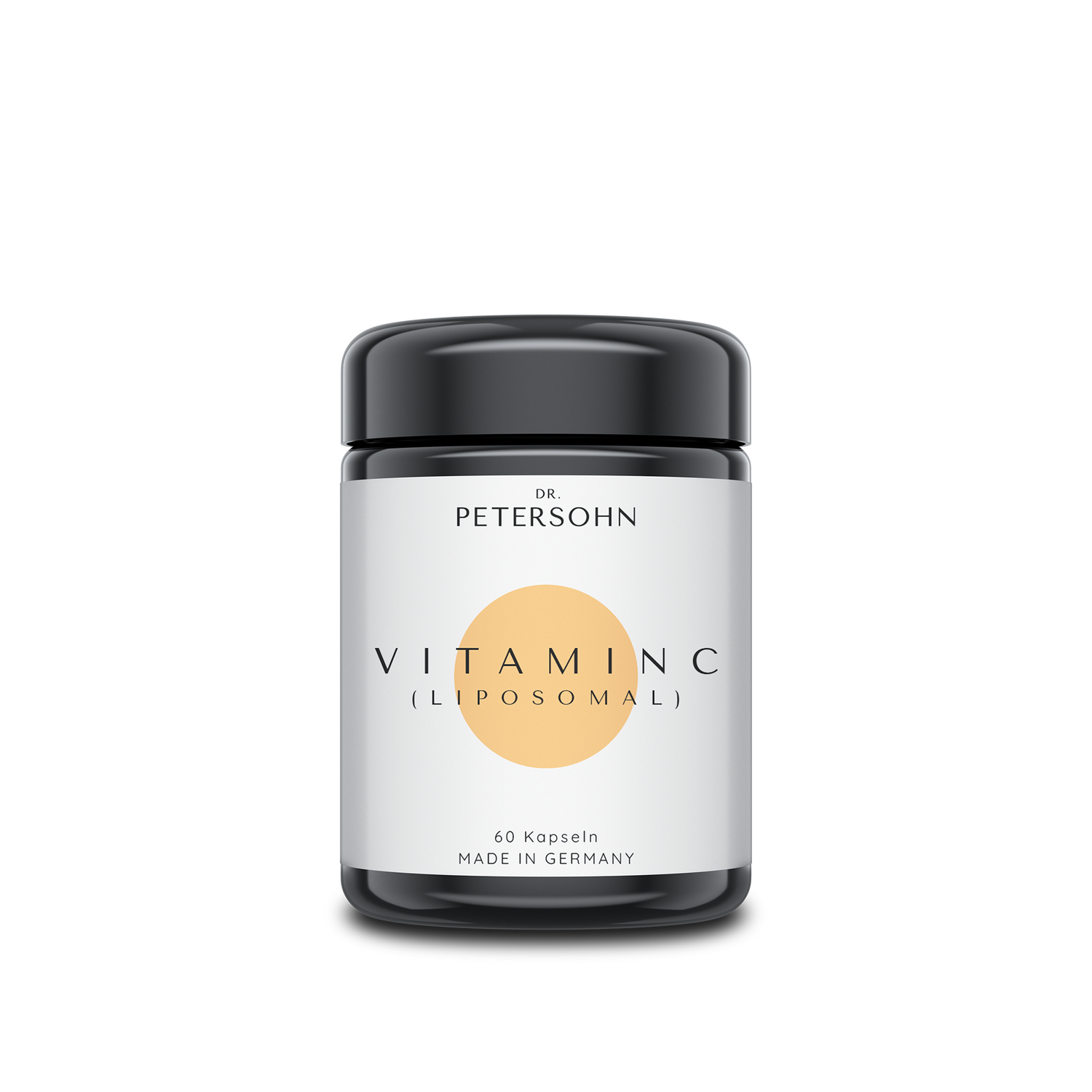 Vitamin C von Dr. Petersohn Glasverpackung schwarz