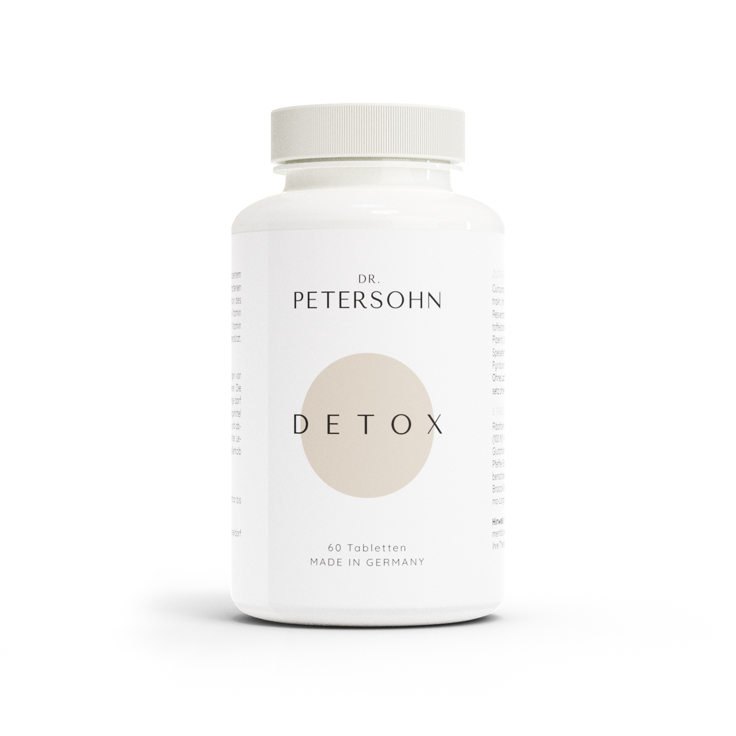DETOX von Dr. Petersohn Plastikverpackung weiß