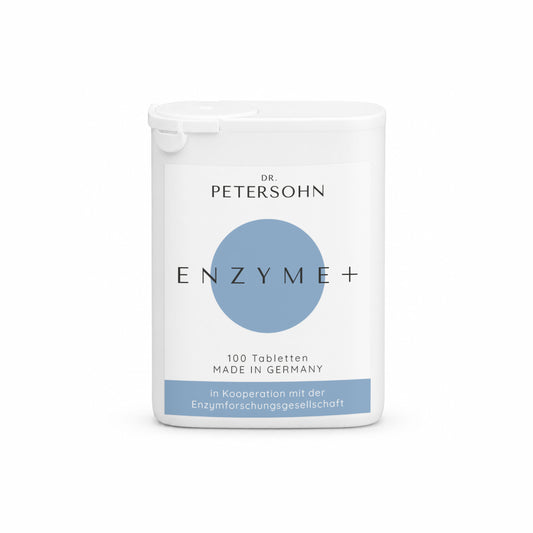 Verpackung Vorderseite ENZYM+ von Dr. Petersohn