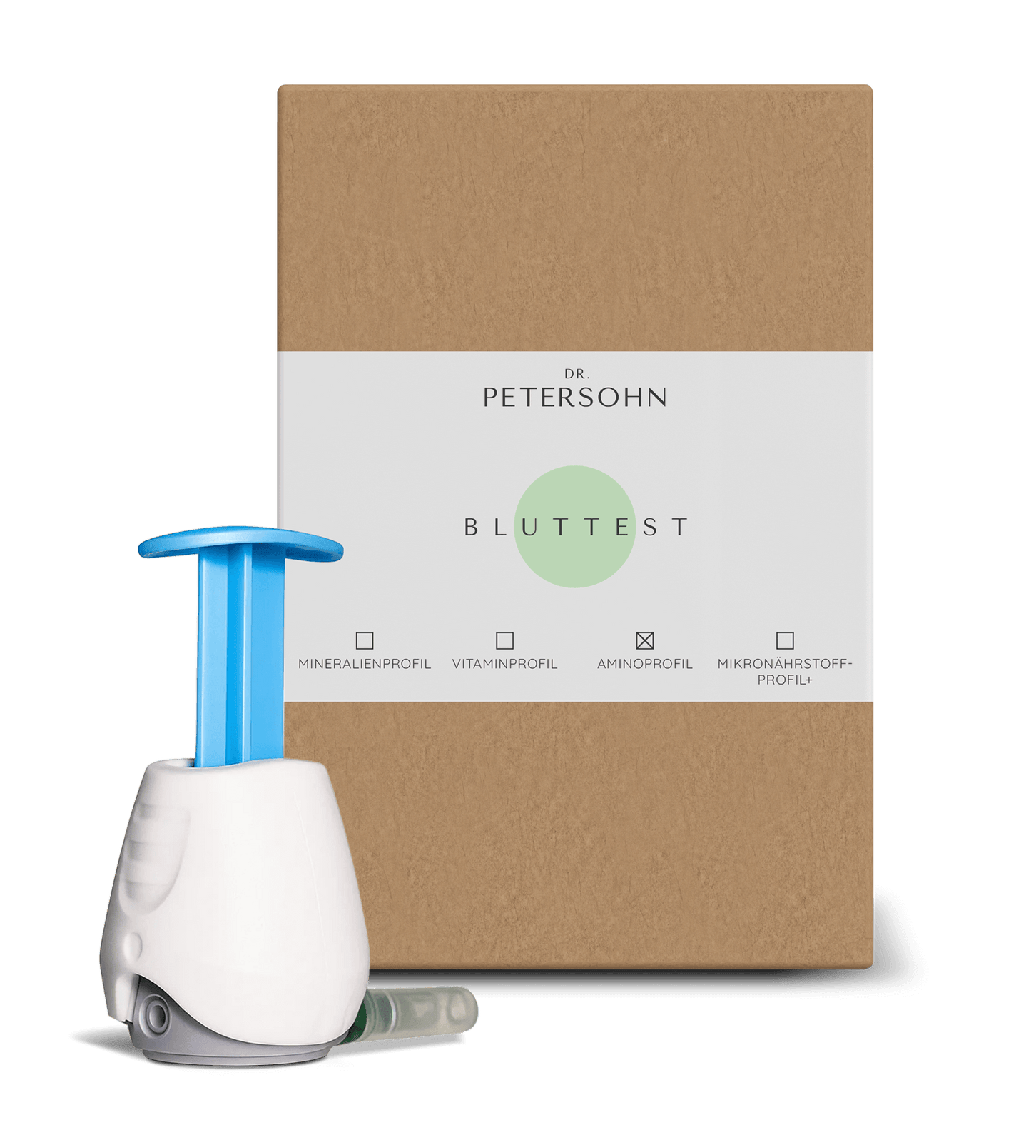 Bluttest Verpackung mit TAP II Blutentnahmegerät