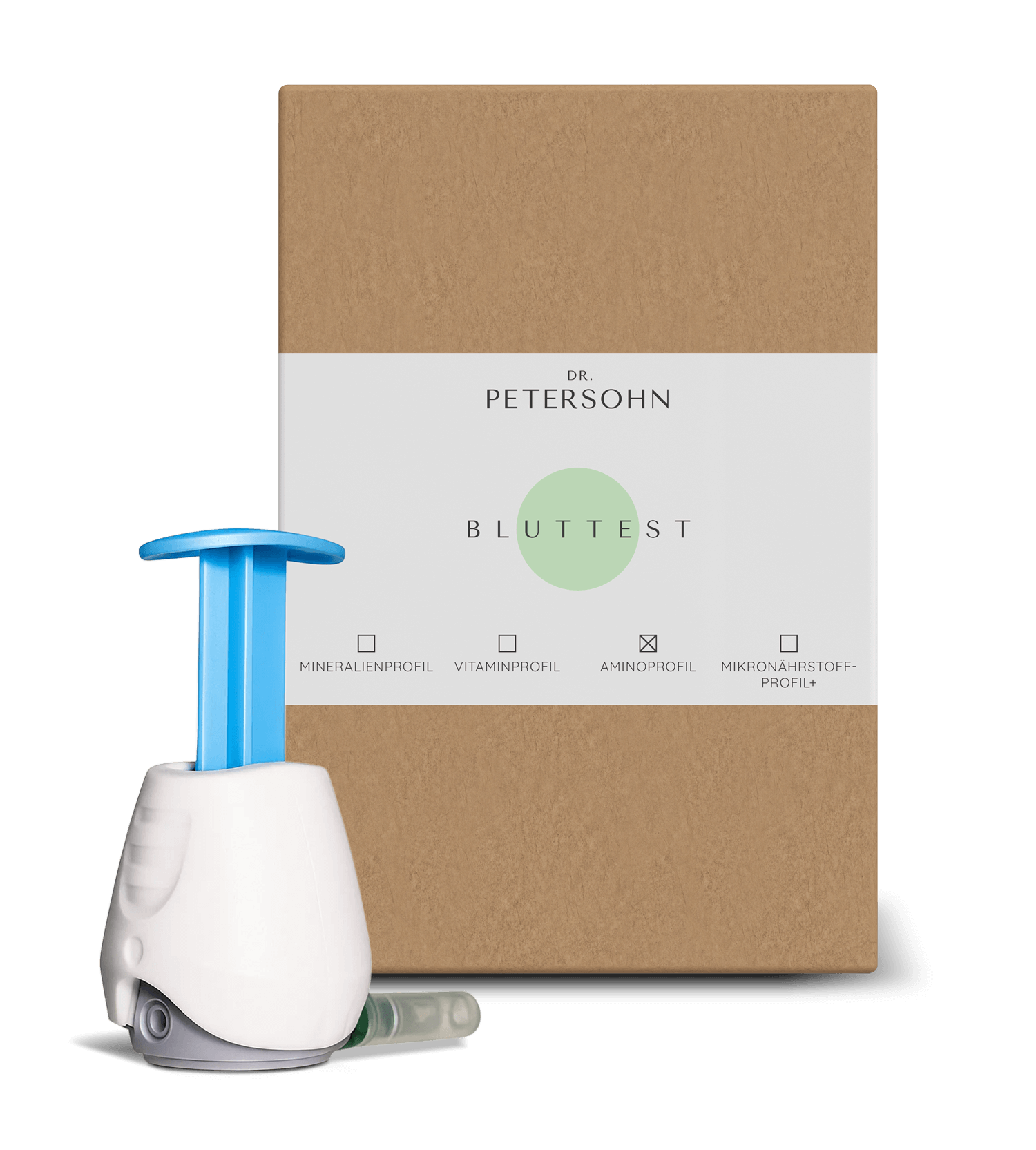 Bluttest Verpackung mit TAP II Blutentnahmegerät