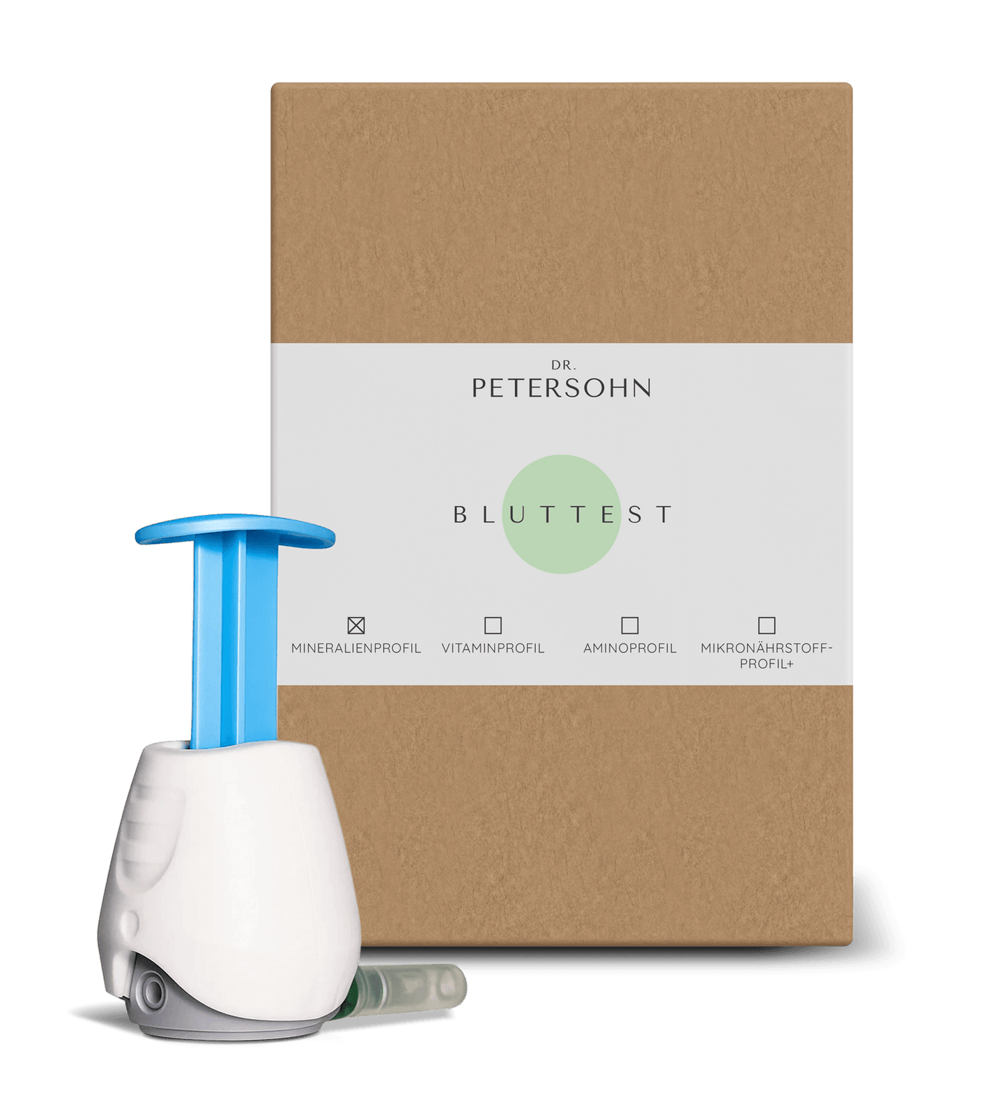 Bluttest Verpackung mit TAP II Blutentnahmegerät