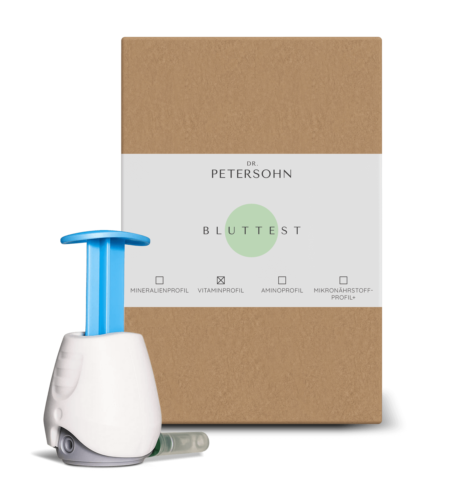 Bluttest Verpackung mit TAP II Blutentnahmegerät