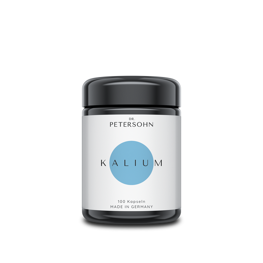 Kalium von Dr. Petersohn Glasverpackung schwarz
